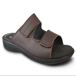 Revere Durban Casual Sandals Brown Whiskey Leather Size 13 size 46